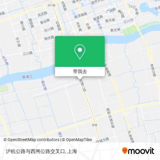 沪杭公路与西闸公路交叉口地图