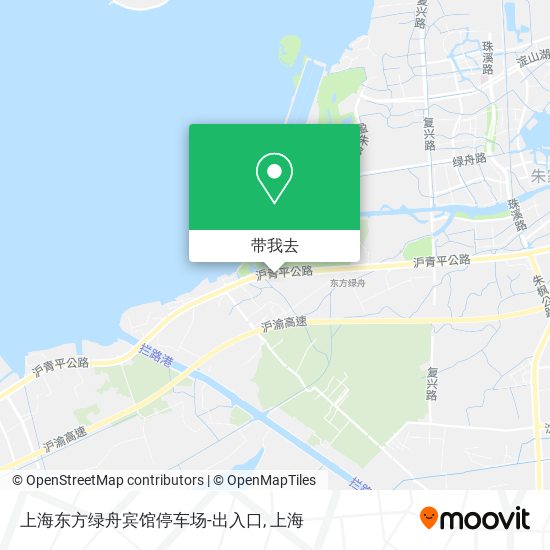 上海东方绿舟宾馆停车场-出入口地图