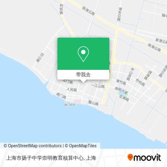 上海市扬子中学崇明教育核算中心地图