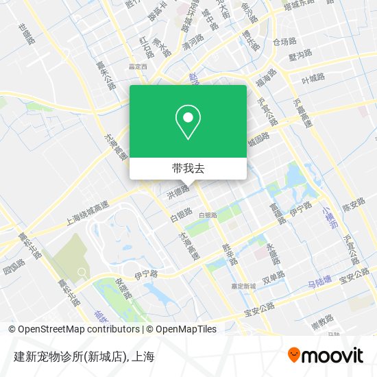 建新宠物诊所(新城店)地图