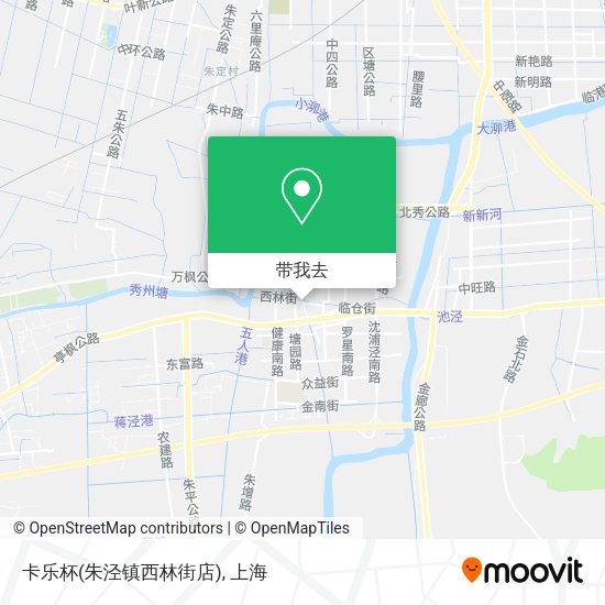 卡乐杯(朱泾镇西林街店)地图