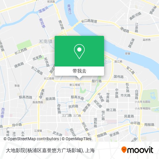大地影院(杨浦区嘉誉悠方广场影城)地图