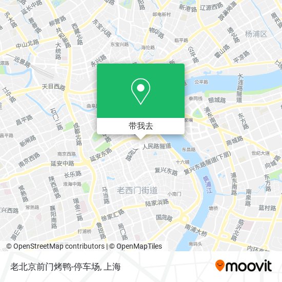 老北京前门烤鸭-停车场地图