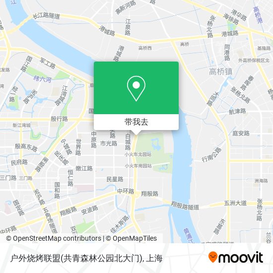 户外烧烤联盟(共青森林公园北大门)地图