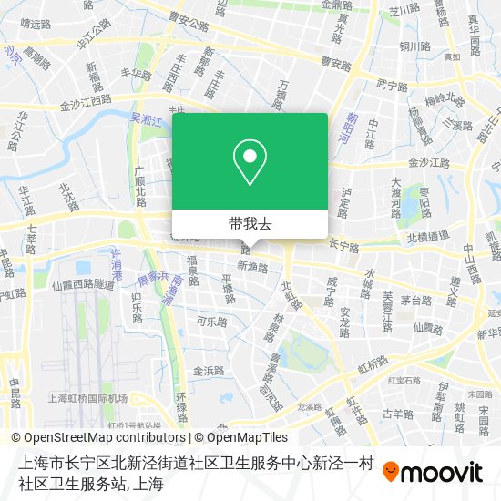 上海市长宁区北新泾街道社区卫生服务中心新泾一村社区卫生服务站地图