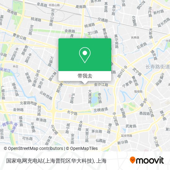 国家电网充电站(上海普陀区华大科技)地图