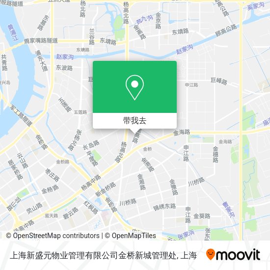 上海新盛元物业管理有限公司金桥新城管理处地图
