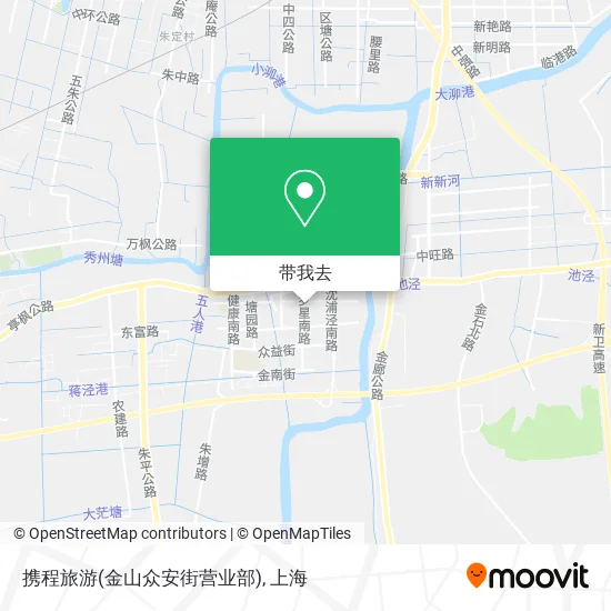携程旅游(金山众安街营业部)地图