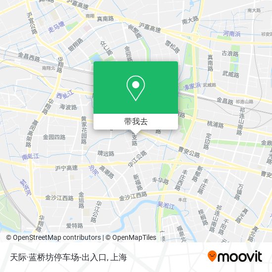 天际·蓝桥坊停车场-出入口地图