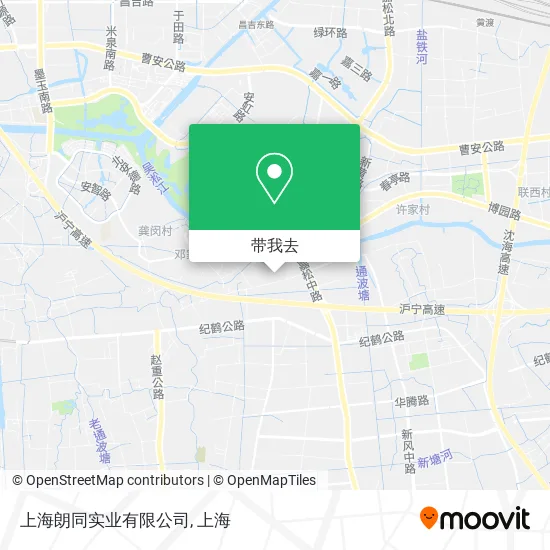 上海朗同实业有限公司地图