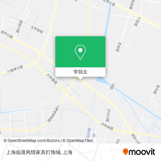 上海临港风情家具灯饰城地图