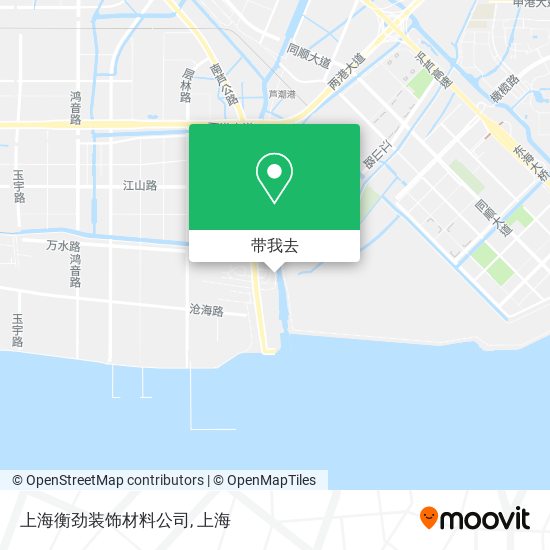 上海衡劲装饰材料公司地图