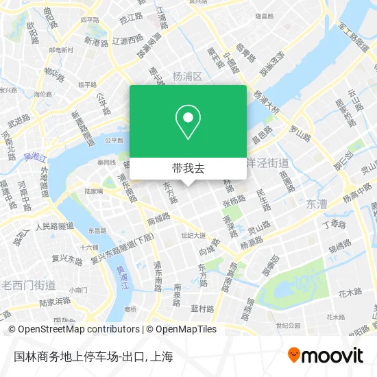 国林商务地上停车场-出口地图
