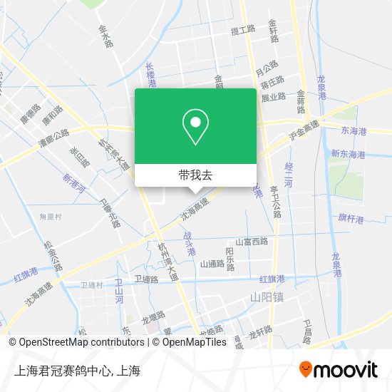 上海君冠赛鸽中心地图