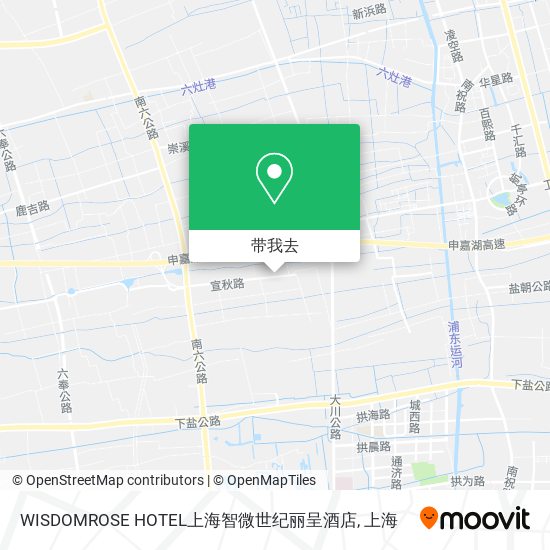 WISDOMROSE HOTEL上海智微世纪丽呈酒店地图