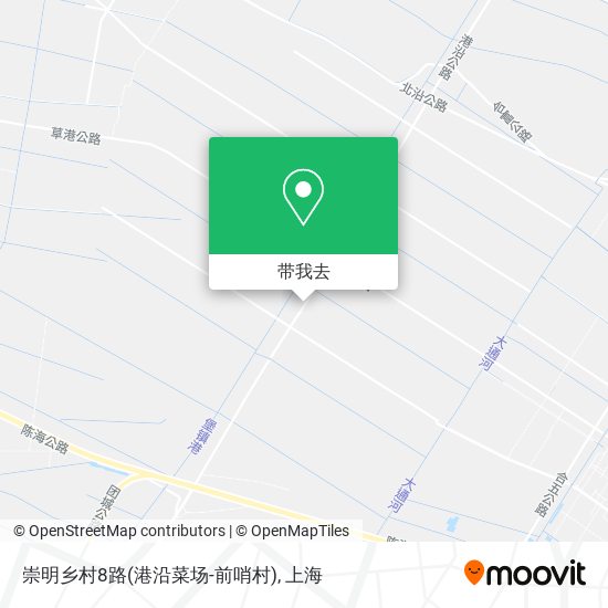 崇明乡村8路(港沿菜场-前哨村)地图