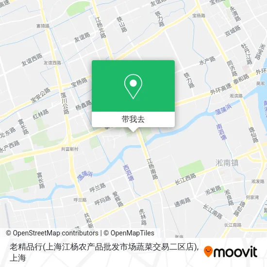 老精品行(上海江杨农产品批发市场蔬菜交易二区店)地图