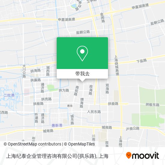 上海纪泰企业管理咨询有限公司(拱乐路)地图