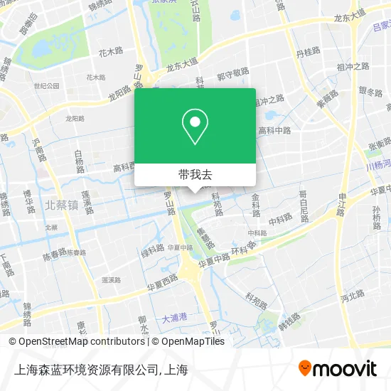 上海森蓝环境资源有限公司地图