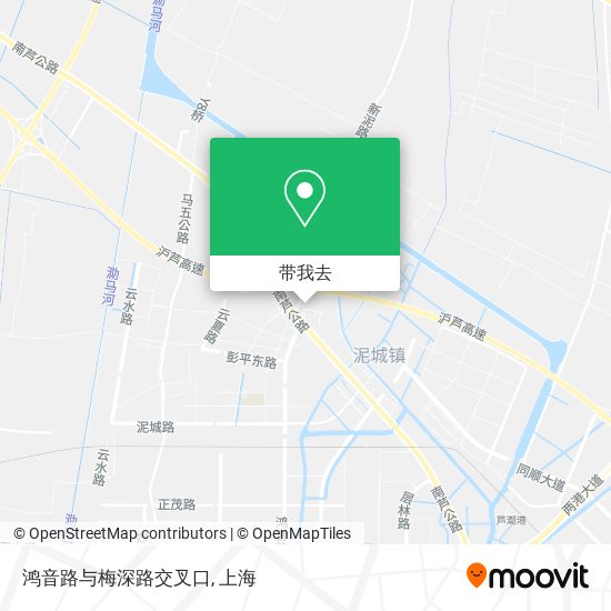 鸿音路与梅深路交叉口地图