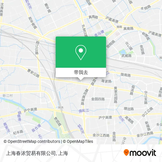上海春浓贸易有限公司地图