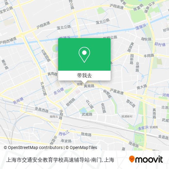 上海市交通安全教育学校高速辅导站-南门地图