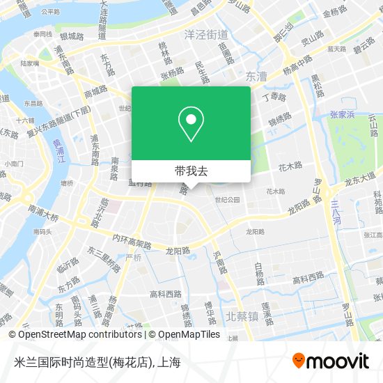 米兰国际时尚造型(梅花店)地图