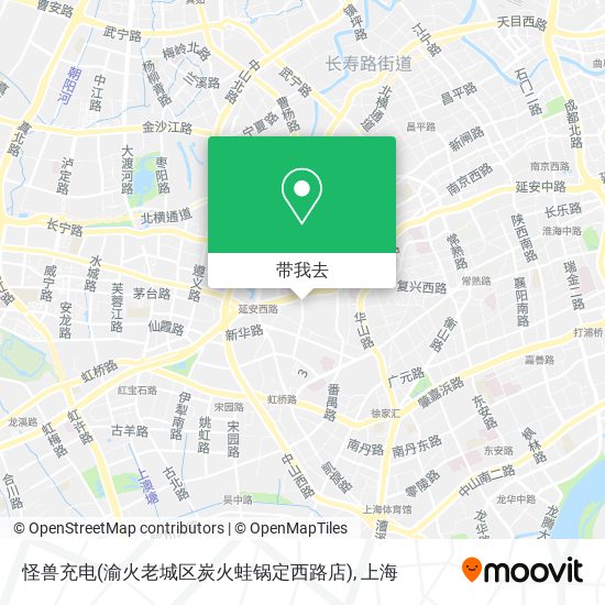 怪兽充电(渝火老城区炭火蛙锅定西路店)地图