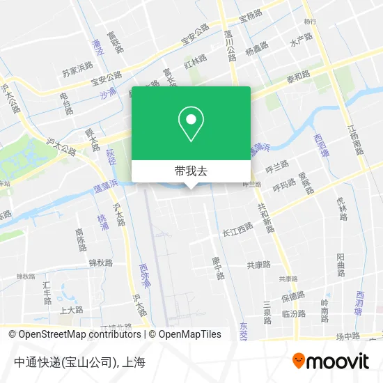 中通快递(宝山公司)地图