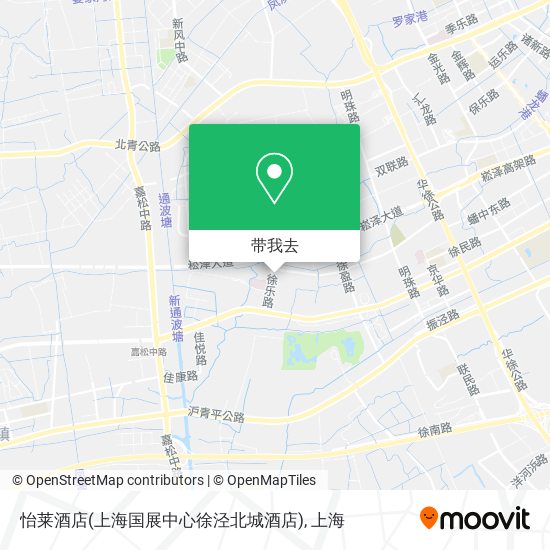 怡莱酒店(上海国展中心徐泾北城酒店)地图