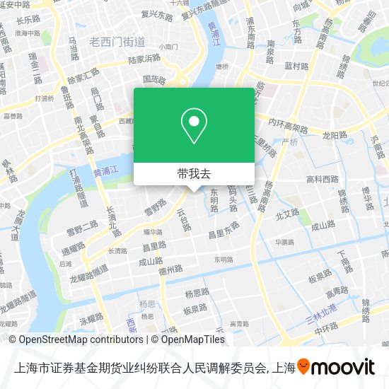 上海市证券基金期货业纠纷联合人民调解委员会地图