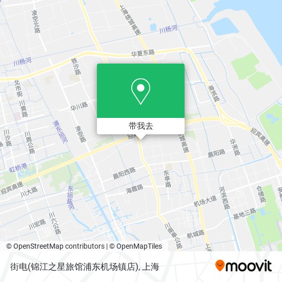 街电(锦江之星旅馆浦东机场镇店)地图