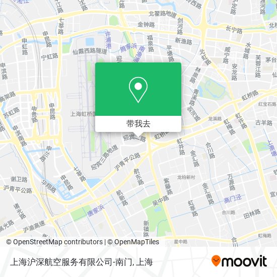 上海沪深航空服务有限公司-南门地图