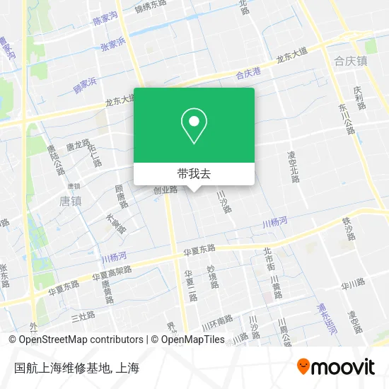 国航上海维修基地地图