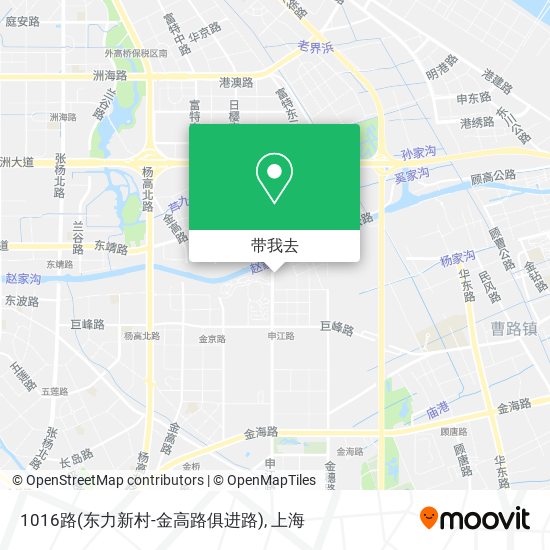 1016路(东力新村-金高路俱进路)地图