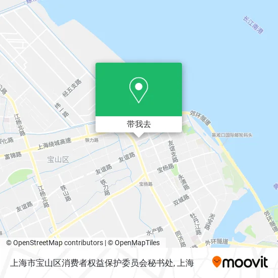 上海市宝山区消费者权益保护委员会秘书处地图