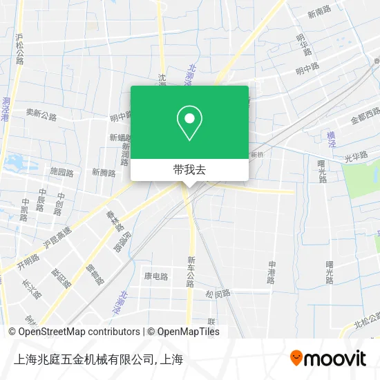 上海兆庭五金机械有限公司地图