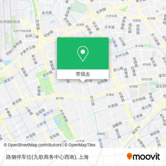 路侧停车位(九歌商务中心西南)地图
