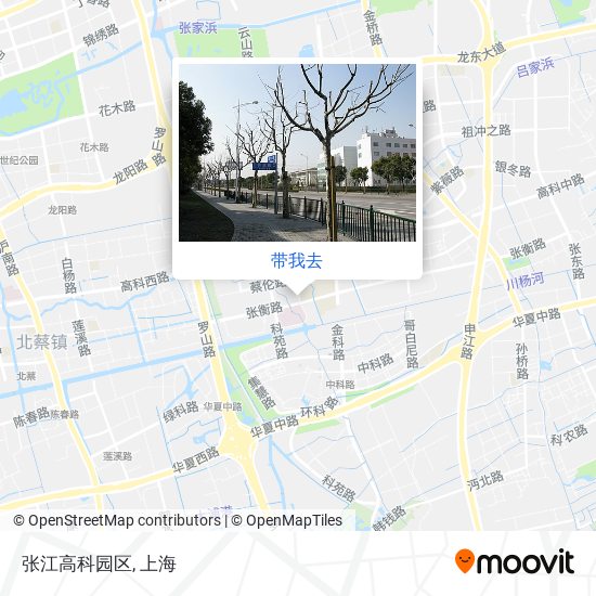 张江高科园区地图