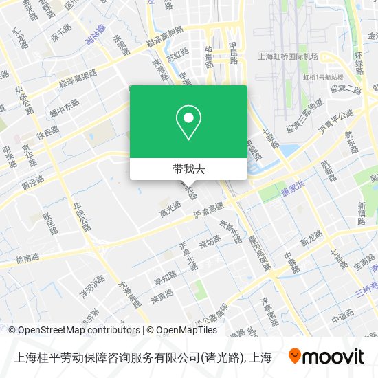 上海桂平劳动保障咨询服务有限公司(诸光路)地图