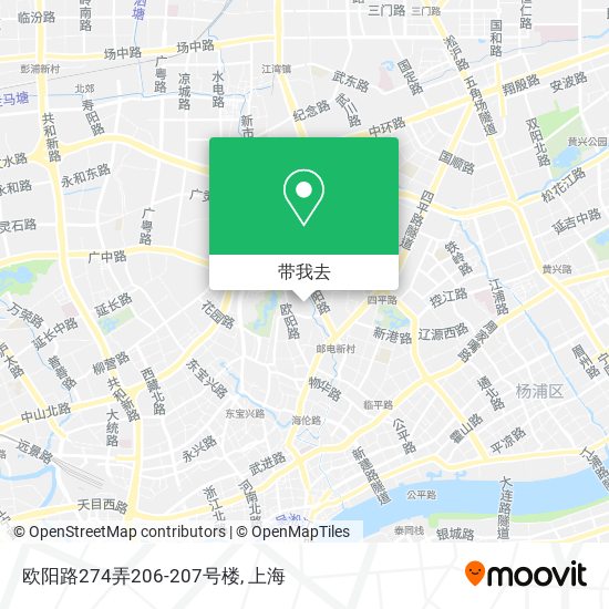 欧阳路274弄206-207号楼地图