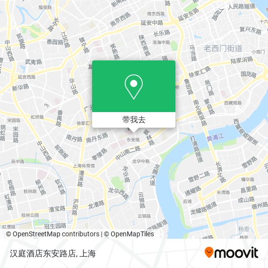 汉庭酒店东安路店地图