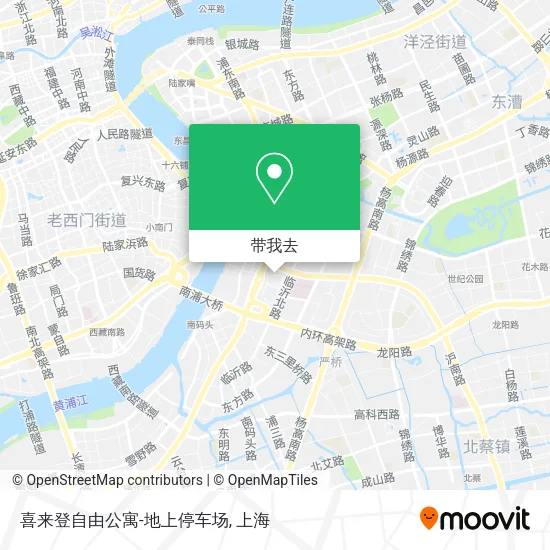 喜来登自由公寓-地上停车场地图