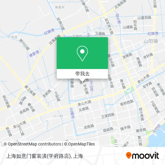 上海如意门窗装潢(学府路店)地图