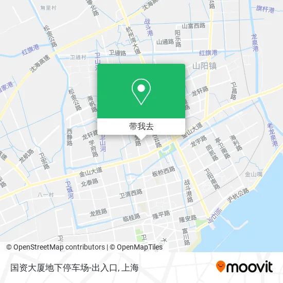 国资大厦地下停车场-出入口地图