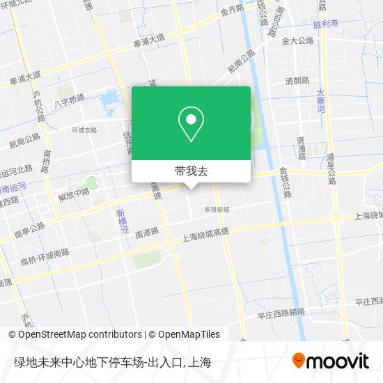 绿地未来中心地下停车场-出入口地图