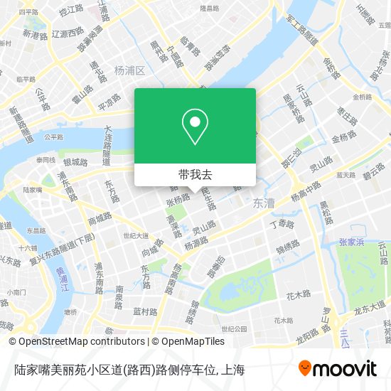 陆家嘴美丽苑小区道(路西)路侧停车位地图