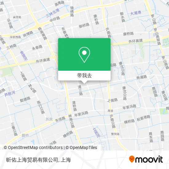 昕佑上海贸易有限公司地图