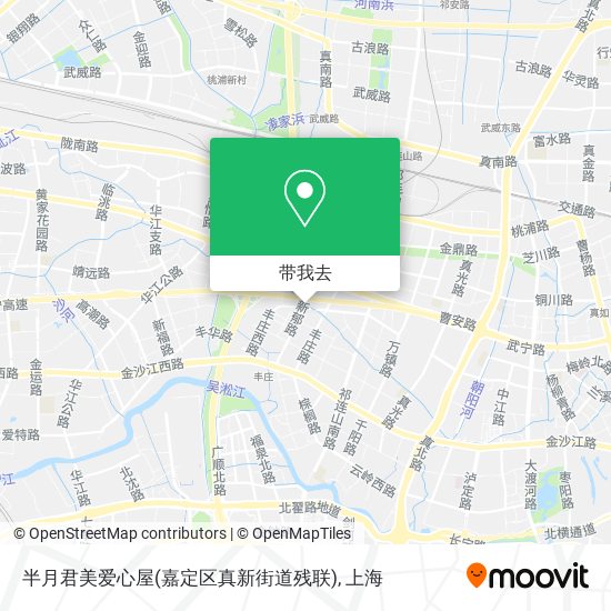 半月君美爱心屋(嘉定区真新街道残联)地图