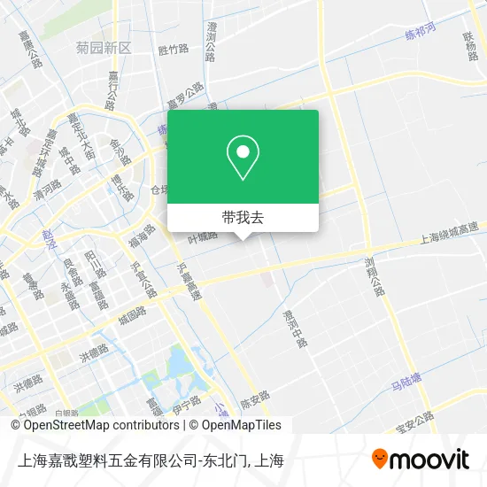 上海嘉戬塑料五金有限公司-东北门地图